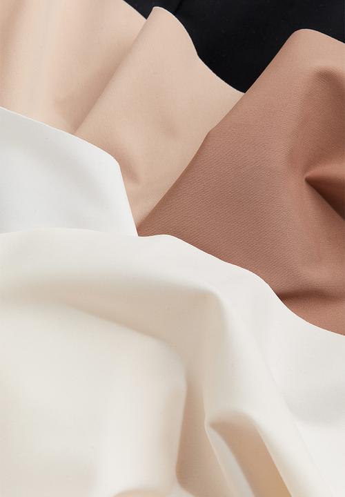 H&M - 5 pack invisible hipster briefs - beige,white,black