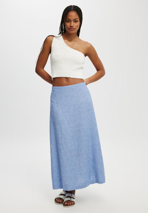 Cotton On - Slub One Shoulder - Ecru