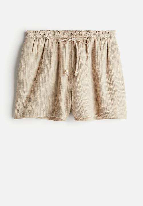 H&M - Muslin shorts - beige