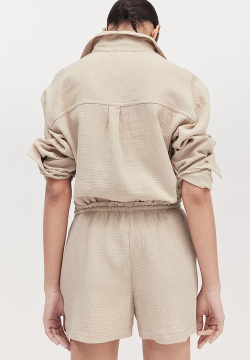 H&M - Muslin shorts - beige