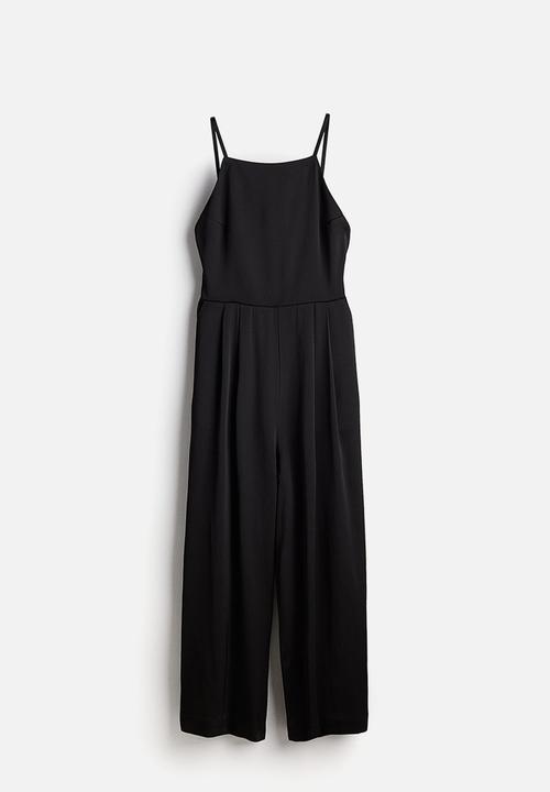 H&M - Open-back jumpsuit - black