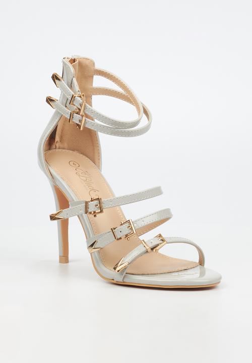 Miss Black - Jazz 27 ankle strap heel - grey