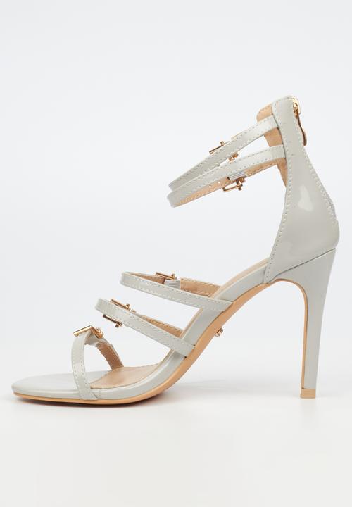 Miss Black - Jazz 27 ankle strap heel - grey