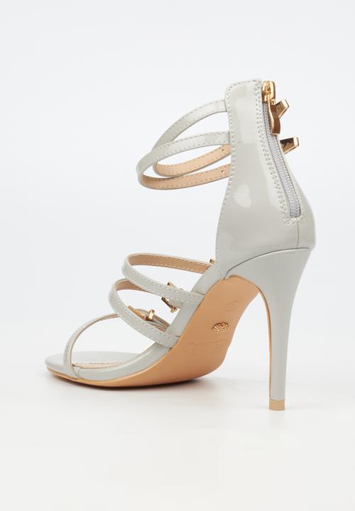 Miss Black - Jazz 27 ankle strap heel - grey