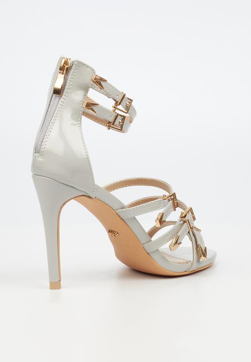 Miss Black - Jazz 27 ankle strap heel - grey