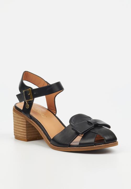 Miss Black - Seranno 5 block heel - black