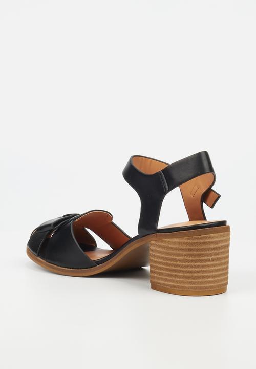 Miss Black - Seranno 5 block heel - black
