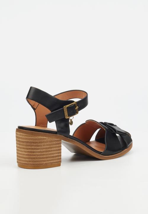 Miss Black - Seranno 5 block heel - black