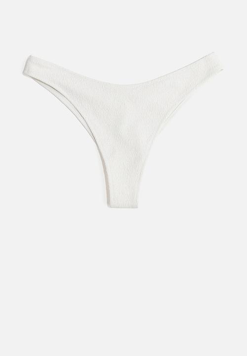 H&M - Brazilian bikini bottoms - white