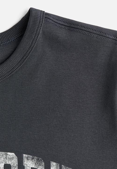 H&M - Fitted T-shirt - grey