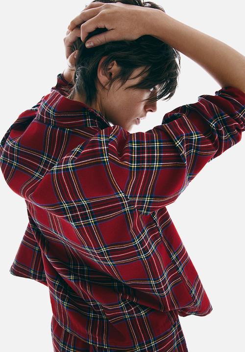 H&M - Cotton pyjamas - dark red