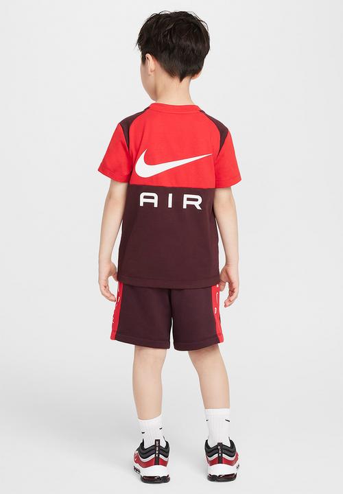 Nike - Nkb b nk nike air fleece short - burgundy crush