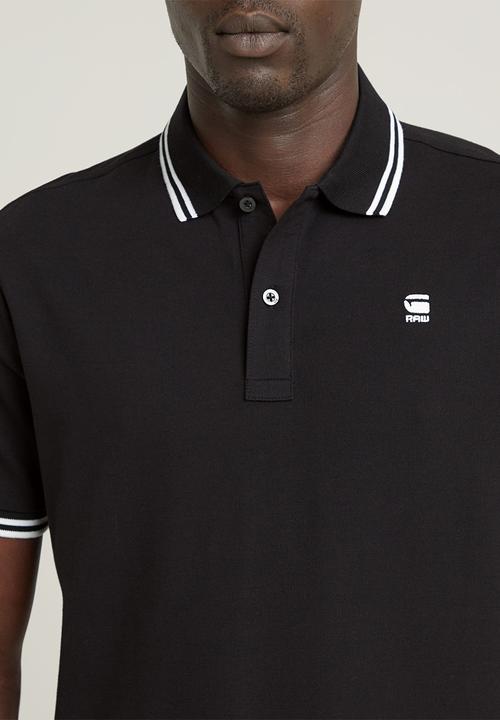 G-STAR - Dunda slim stripe polo s\s - dk black