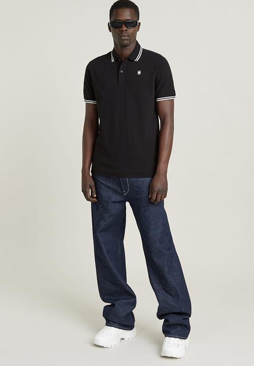 G-STAR - Dunda slim stripe polo s\s - dk black