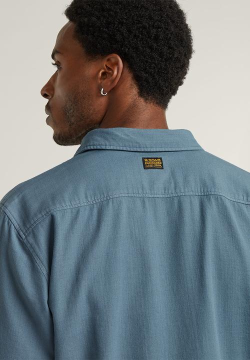 G-STAR - Marine Slim shirt l\s - avio gd