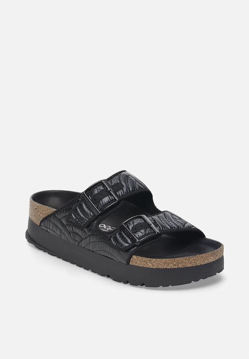 Birkenstock - Arizona platform narrow - puff black
