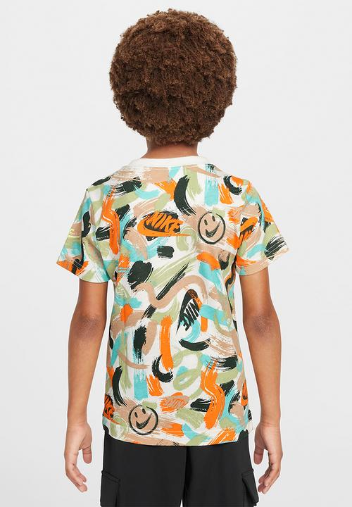 Nike - Nkb express yourself aop ss tee - sail