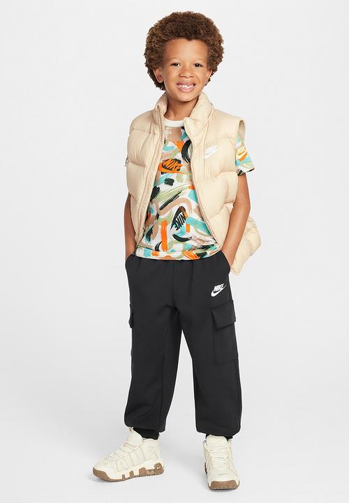 Nike - Nkb express yourself aop ss tee - sail