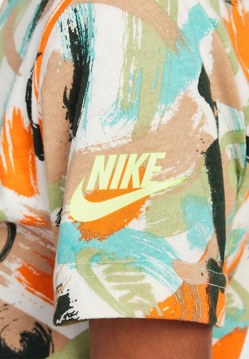 Nike - Nkb express yourself aop ss tee - sail