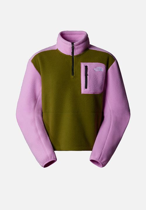 The North Face - W Yumiori ¼ Zip - Forest Olive-Dragonfruit-Tnf Black