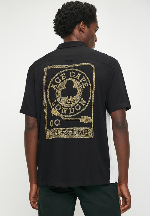 Ben Sherman - Ace Café Bowling Shirt - Black