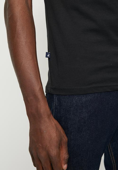 POLO - Chris Type Printed Short sleeve Tee - Black