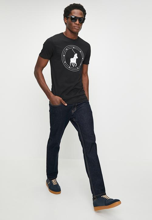 POLO - Chris Type Printed Short sleeve Tee - Black
