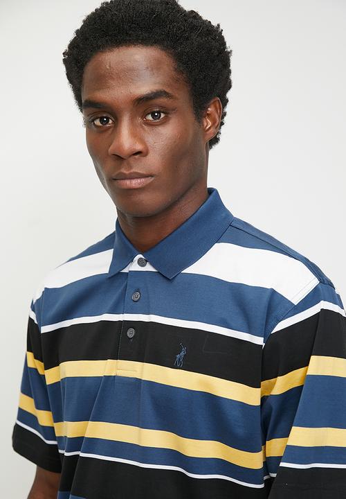 POLO - Bill Stripe Dm Short sleeve Golfer - Navy