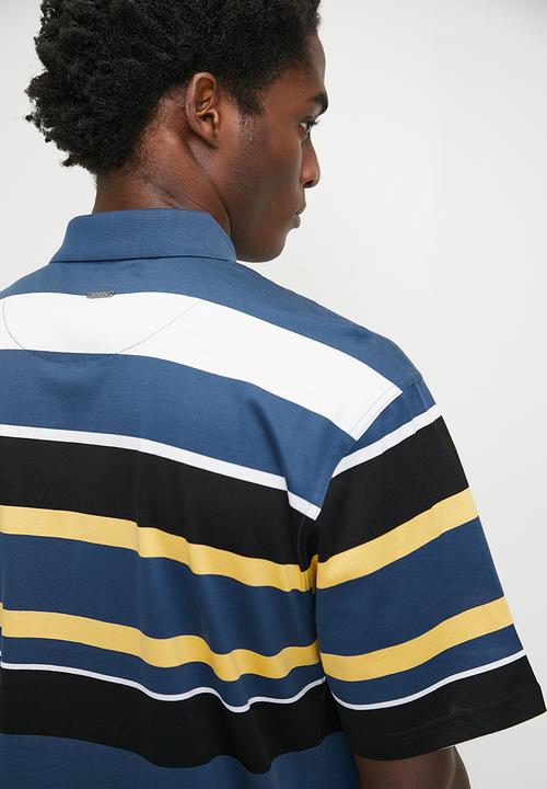 POLO - Bill Stripe Dm Short sleeve Golfer - Navy