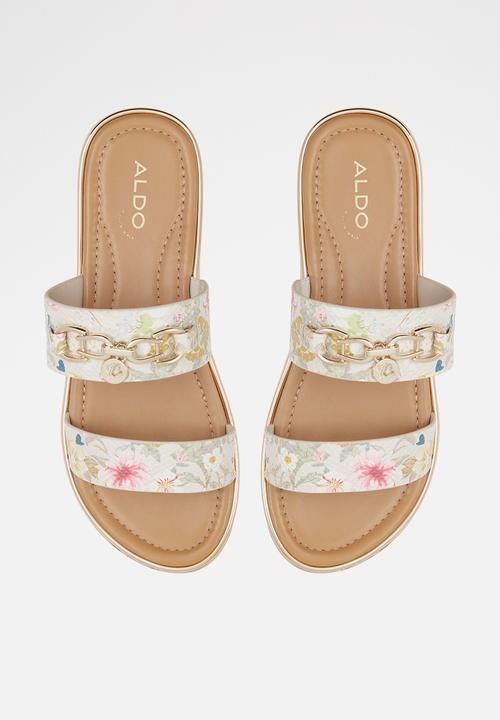 ALDO - Aderrar Flatform Slide  - Beige Overflow