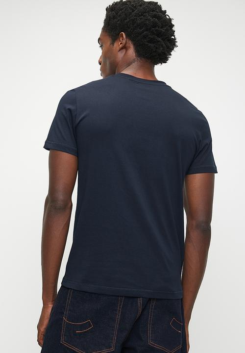 GUESS - Short sleeve  cn guess logo tee - smart blue