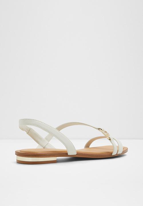 ALDO - Amsale Strappy Slingback Sandal - White & Bone