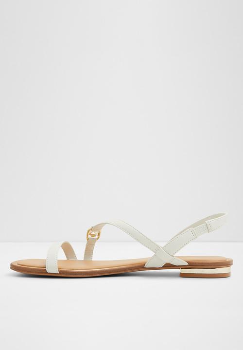 ALDO - Amsale Strappy Slingback Sandal - White & Bone