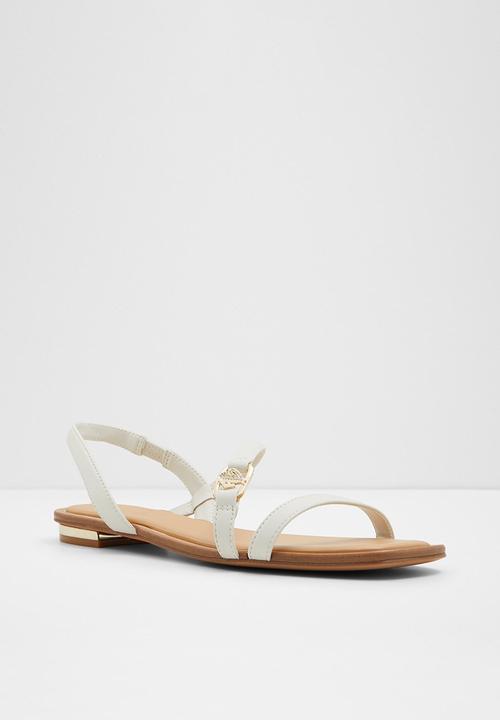 ALDO - Amsale Strappy Slingback Sandal - White & Bone