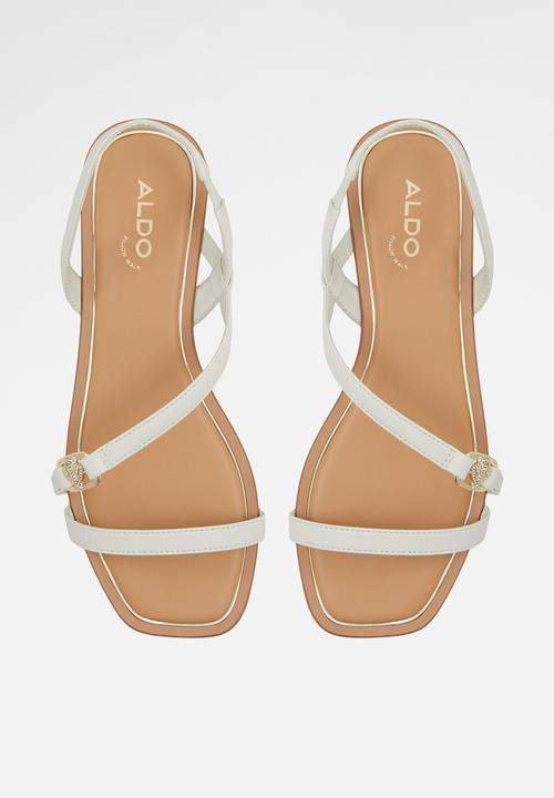 ALDO - Amsale Strappy Slingback Sandal - White & Bone