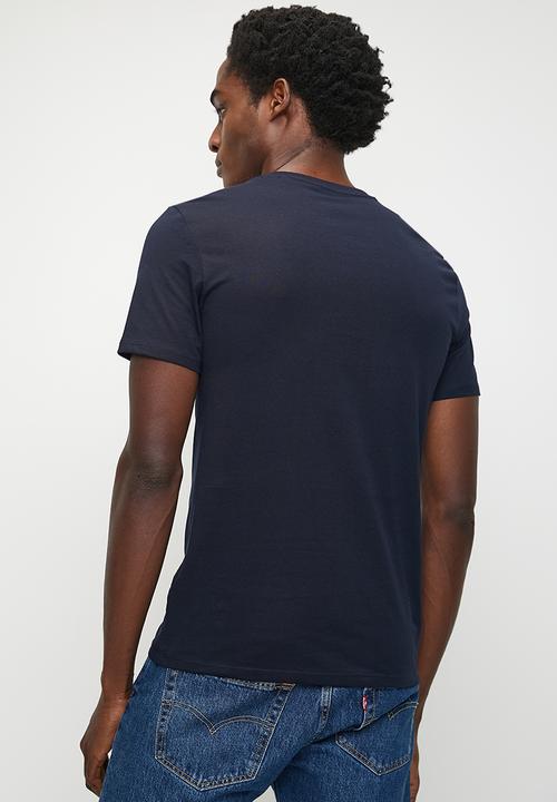 GUESS - cn ss original logo tee - smart blu