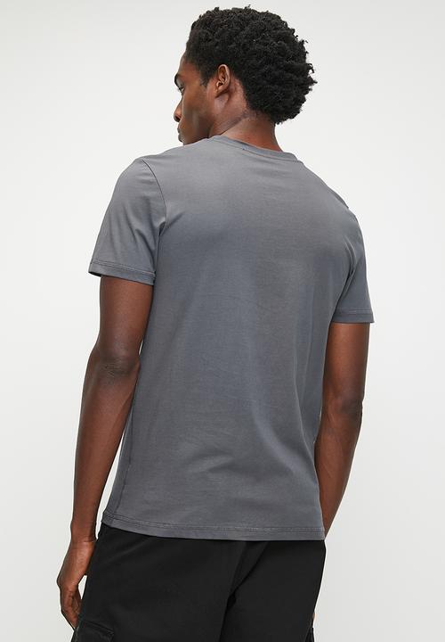 GUESS - Short sleeve cn guess logo tee - artillery grey