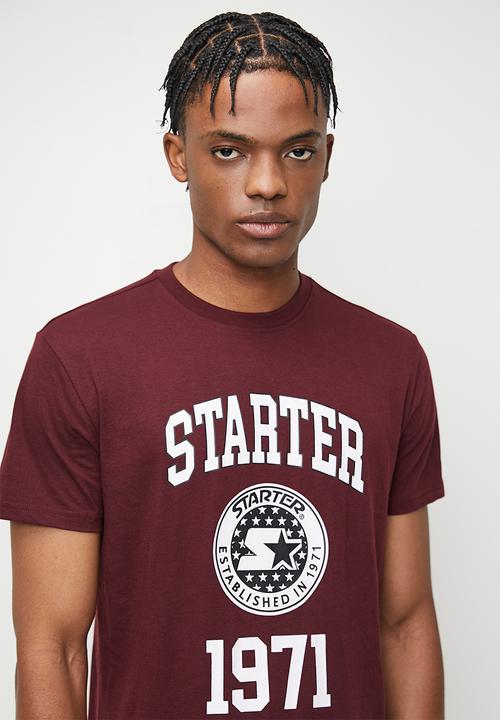 Starter - Starter 1971 tee - maroon & white