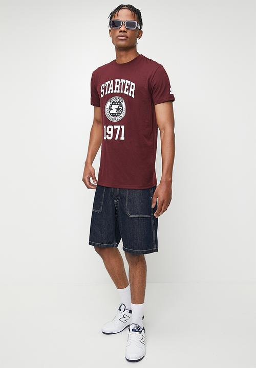 Starter - Starter 1971 tee - maroon & white