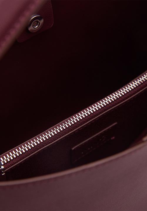 MANGO - Crossbody bag winnie - dark red