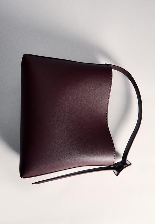 MANGO - Crossbody bag winnie - dark red
