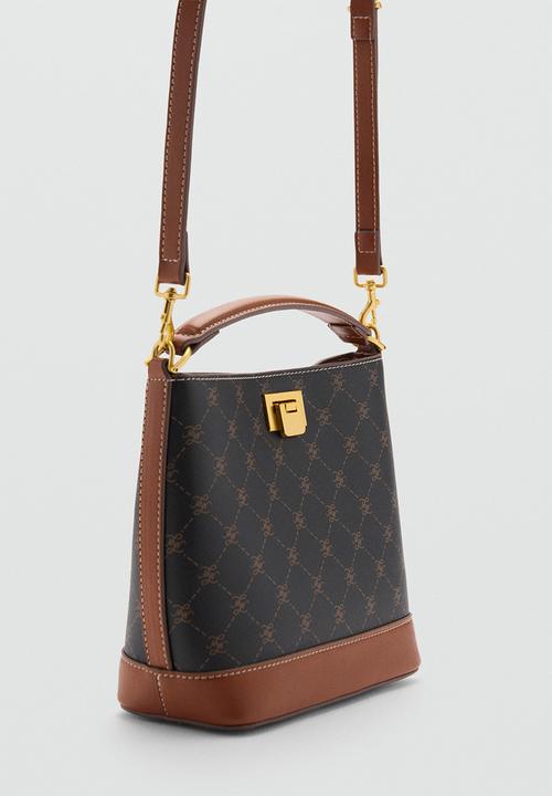 MANGO - Bucket  bag mike - brown