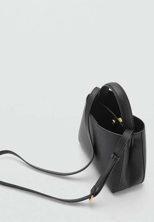 MANGO - Bucket bag pedra - black