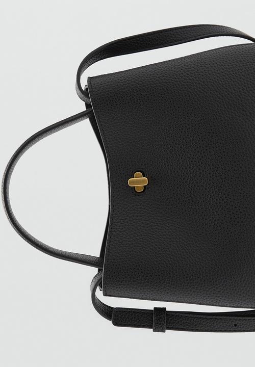 MANGO - Bucket bag pedra - black