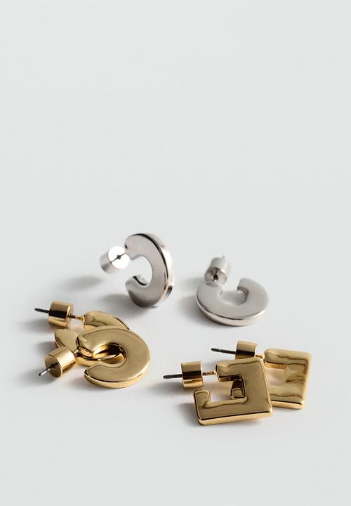 MANGO - Earrings sonia - gold/silver