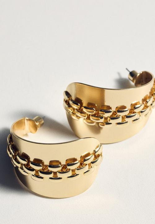 MANGO - Earrings lima-Gold