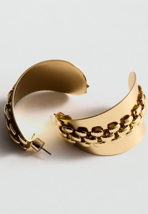 MANGO - Earrings lima-Gold