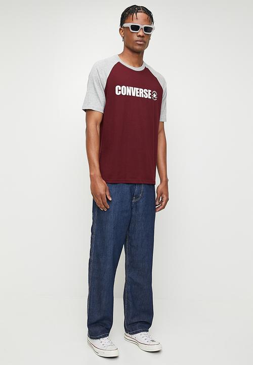 Converse - Chuck Taylor Raglan Tee  - Deep Bordeaux