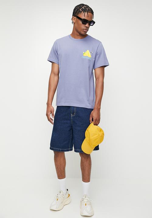 Converse - Fresh lemon tee - slate lilac