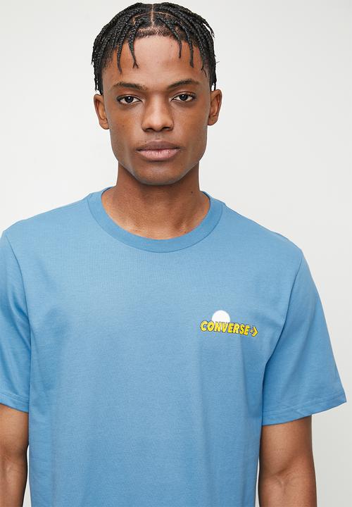 Converse - Moon Mountain Graphic Tee  - Blue